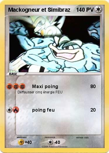 Pokemon Mackogneur et Simibraz
