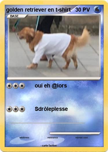 Pokemon golden retriever en t-shirt