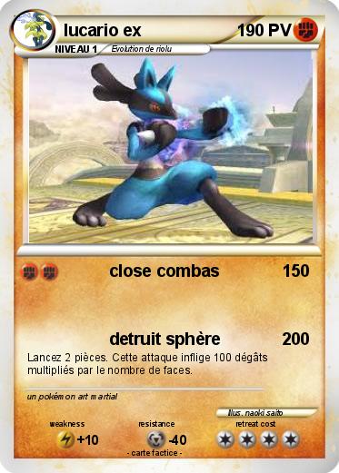 Pokemon lucario ex