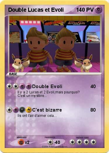 Pokemon Double Lucas et Evoli