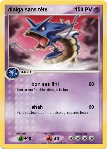 Pokemon dialga sans tète