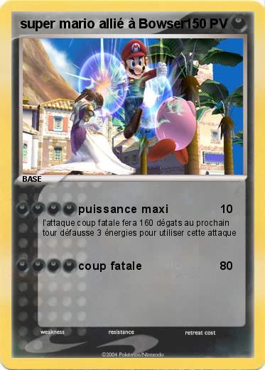 Pokemon super mario allié à Bowser