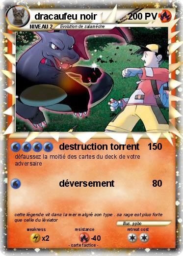 Pokemon dracaufeu noir