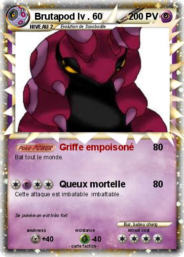 Pokemon Brutapod lv . 60