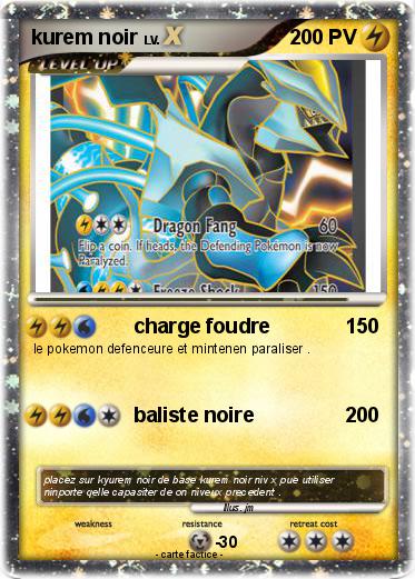 Pokemon kurem noir