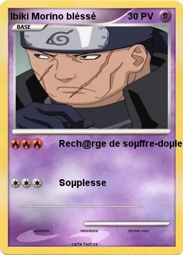 Pokemon Ibiki Morino bléssé