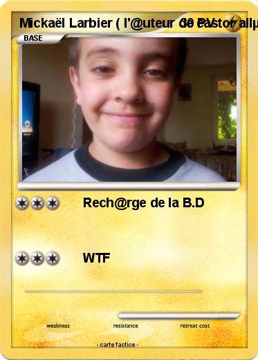 Pokemon Mickaël Larbier ( l'@uteur de castor allµmé )