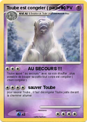 Pokemon Toube est congeler ( pauvre )