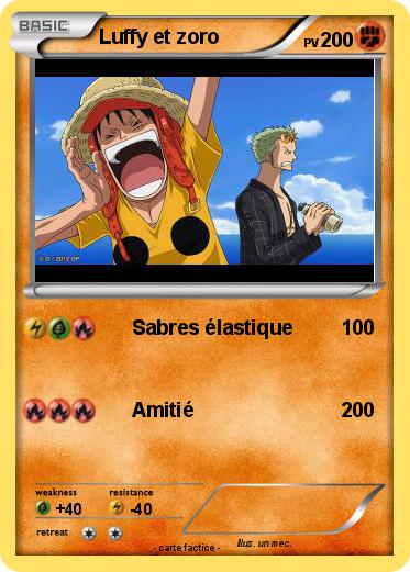 Pokemon Luffy et zoro