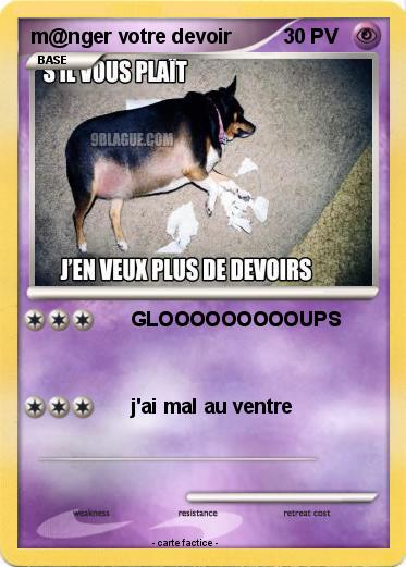 Pokemon m@nger votre devoir