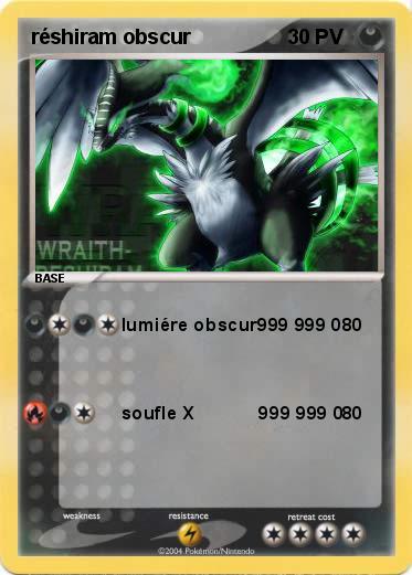 Pokemon réshiram obscur