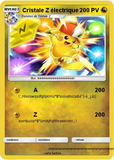 Pokemon Cristale Z électrique