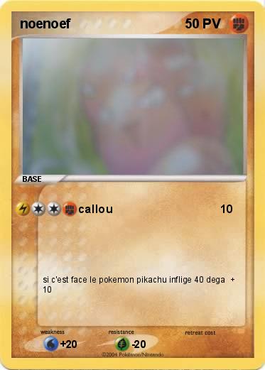 Pokemon noenoef
