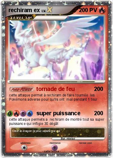 Pokemon rechiram ex