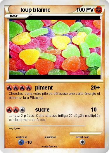 Pokemon loup blannc