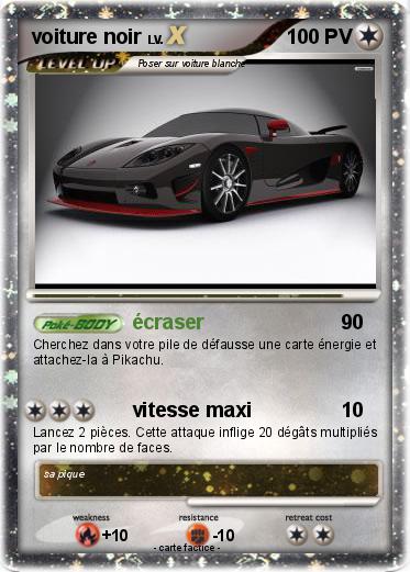 Pokemon voiture noir