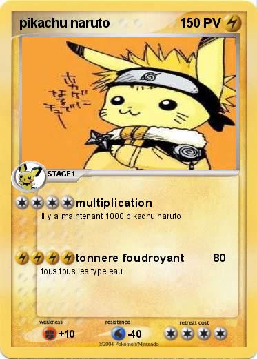 Pokemon pikachu naruto