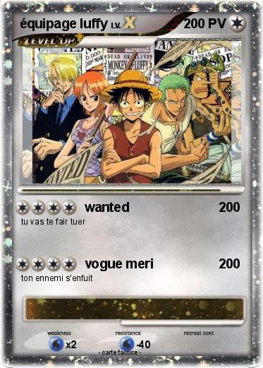 Pokemon équipage luffy