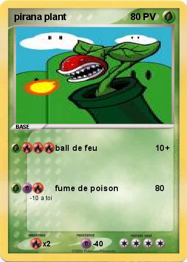 Pokemon pirana plant