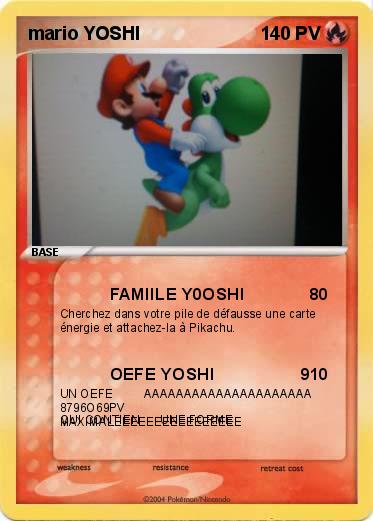 Pokemon mario YOSHI