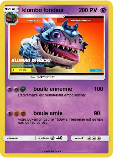Pokemon klombo fondeur