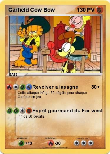 Pokemon Garfield Cow Bow 