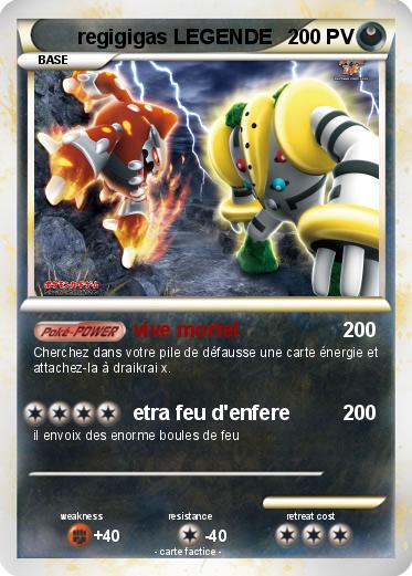 Pokemon regigigas LEGENDE