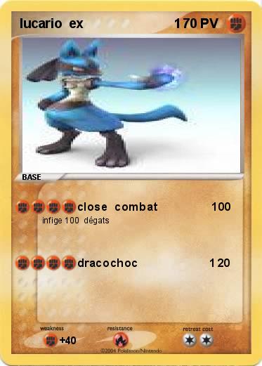 Pokemon lucario  ex                         1               