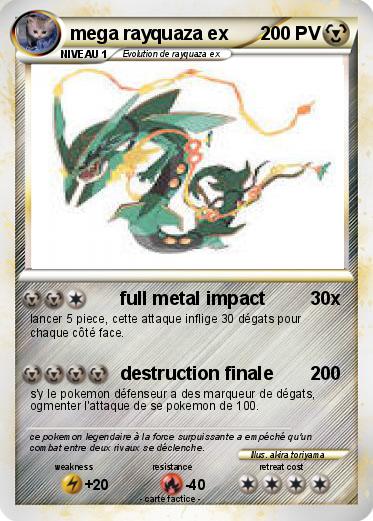 Pokemon mega rayquaza ex