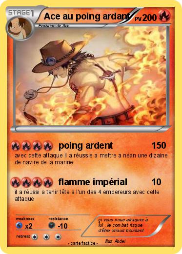 Pokemon Ace au poing ardant