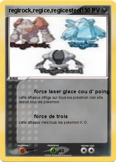 Pokemon regirock,regice,regicesteel
