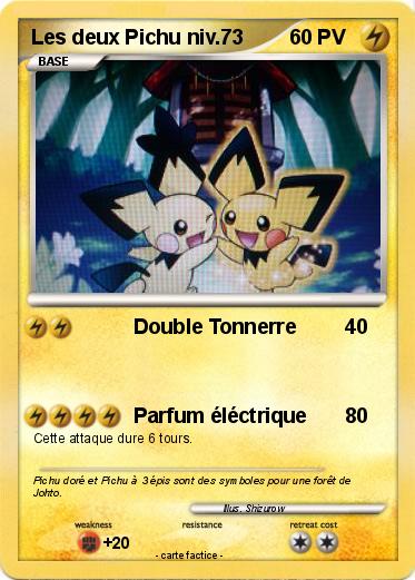 Pokemon Les deux Pichu niv.73