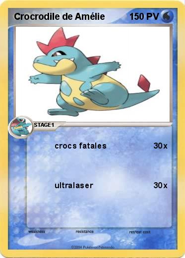 Pokemon Crocrodile de Amélie