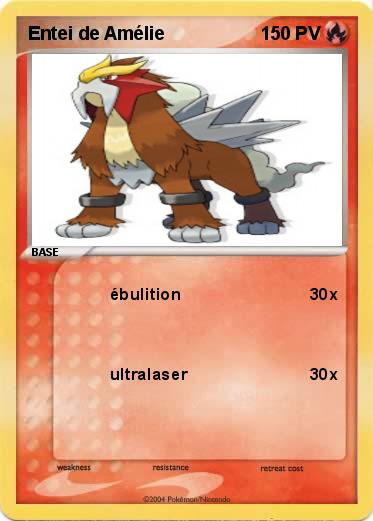 Pokemon Entei de Amélie