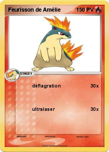 Pokemon Feurisson de Amélie
