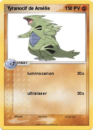 Pokemon Tyranocif de Amélie