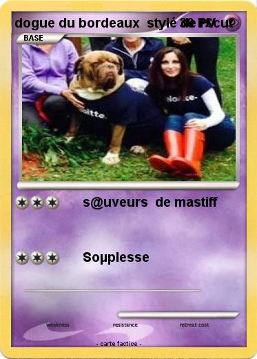 Pokemon dogue du bordeaux  stylé de r£cut