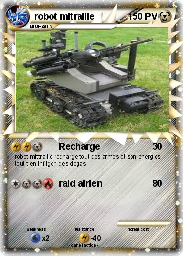 Pokemon robot mitraille