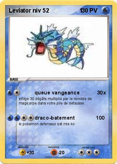 Pokemon Leviator niv 52                   1