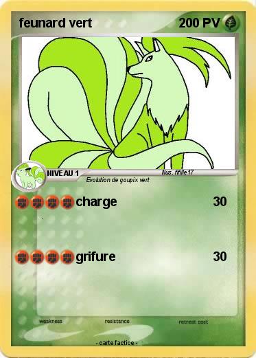 Pokemon feunard vert