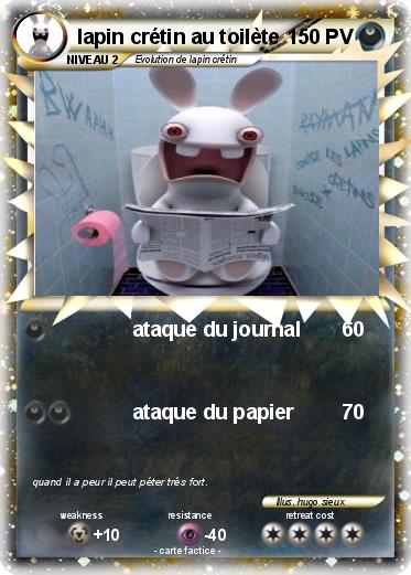 Pokemon lapin crétin au toilète