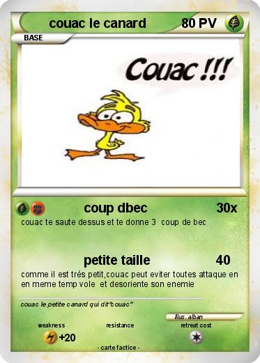 Pokemon couac le canard