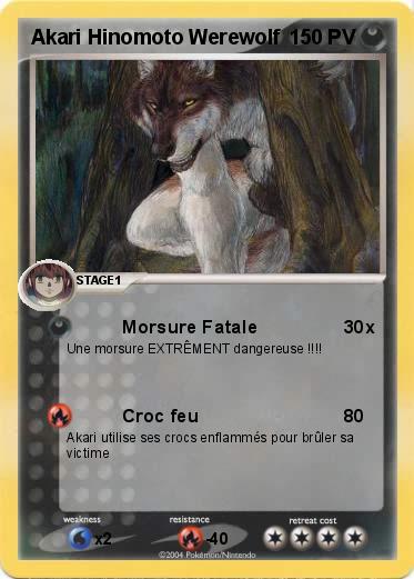 Pokemon Akari Hinomoto Werewolf 