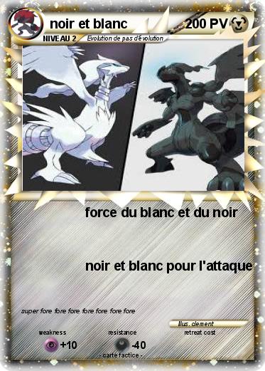 Pokemon noir et blanc