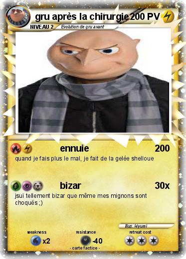Pokemon gru après la chirurgie