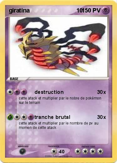 Pokemon giratina                             10