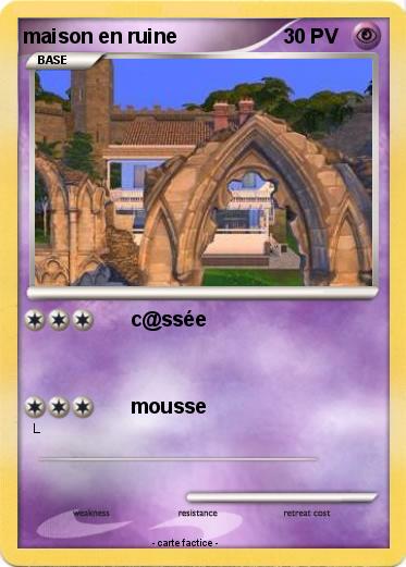 Pokemon maison en ruine