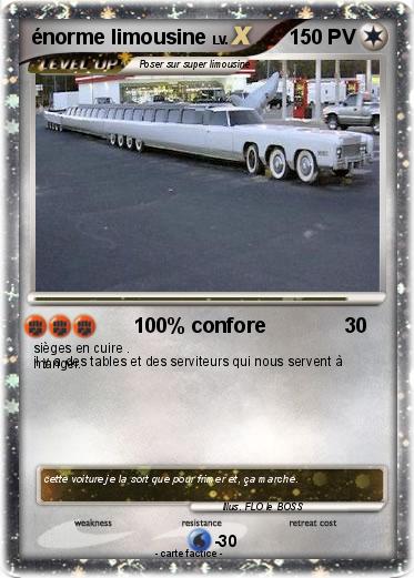 Pokemon énorme limousine