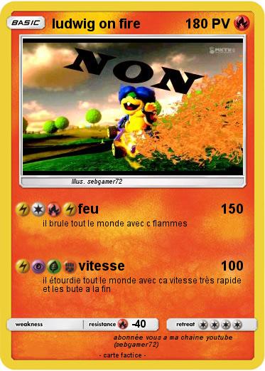 Pokemon ludwig on fire