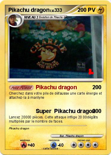 Pokemon Pikachu dragon